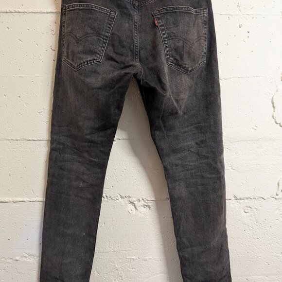 LEVI's Black "White Label" 501 PREMIUM Men's Jeans 30x30 (good distressed) - Picture 3 of 8